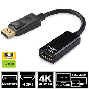 A-DPH-MF-4K: DisplayPort to HDMI 4K Audio / Video Converter DP 1.2 to HDMI Active Adapter