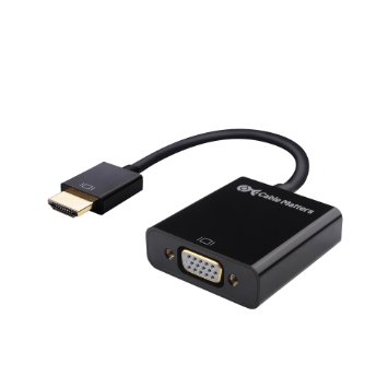 A-MCHVMF-P: 6 inch Micro-HDMI male to VGA female + 3.5mm female adapter