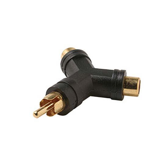 A-R2RMF: RCA male to 2 x RCA female adapter
