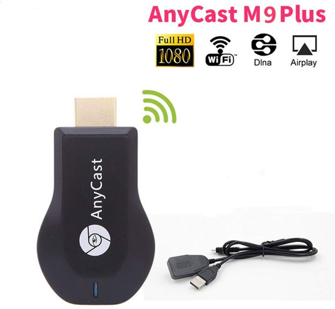 ACM9: 1080P Upgraded New Edition M9 Plus Support chromecast Screen Mirror Dongle Digital AV to HDMI Compatible with iOS/Android