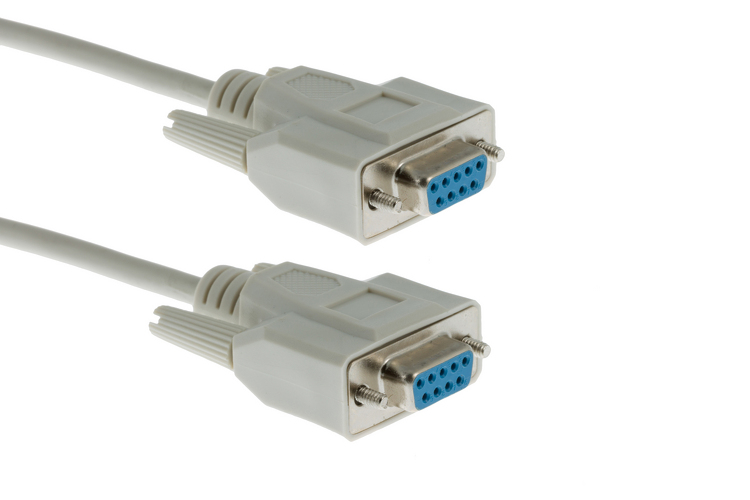 C-DB9-FFN: 6 ft to 10ft DB9 female to DB9 female Serial Null-Modem Cable