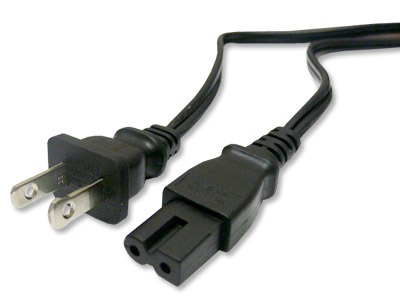 HF-CAB-LAPTOP-PW: Laptop power cord cable 2 prong