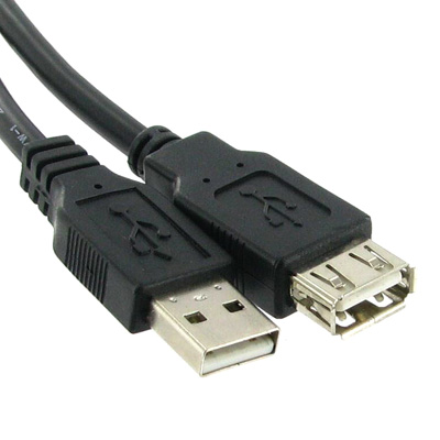HF-CAB-USB-EXT-6: USB 2.0 Extension Cable Male A to Female A 6 feet