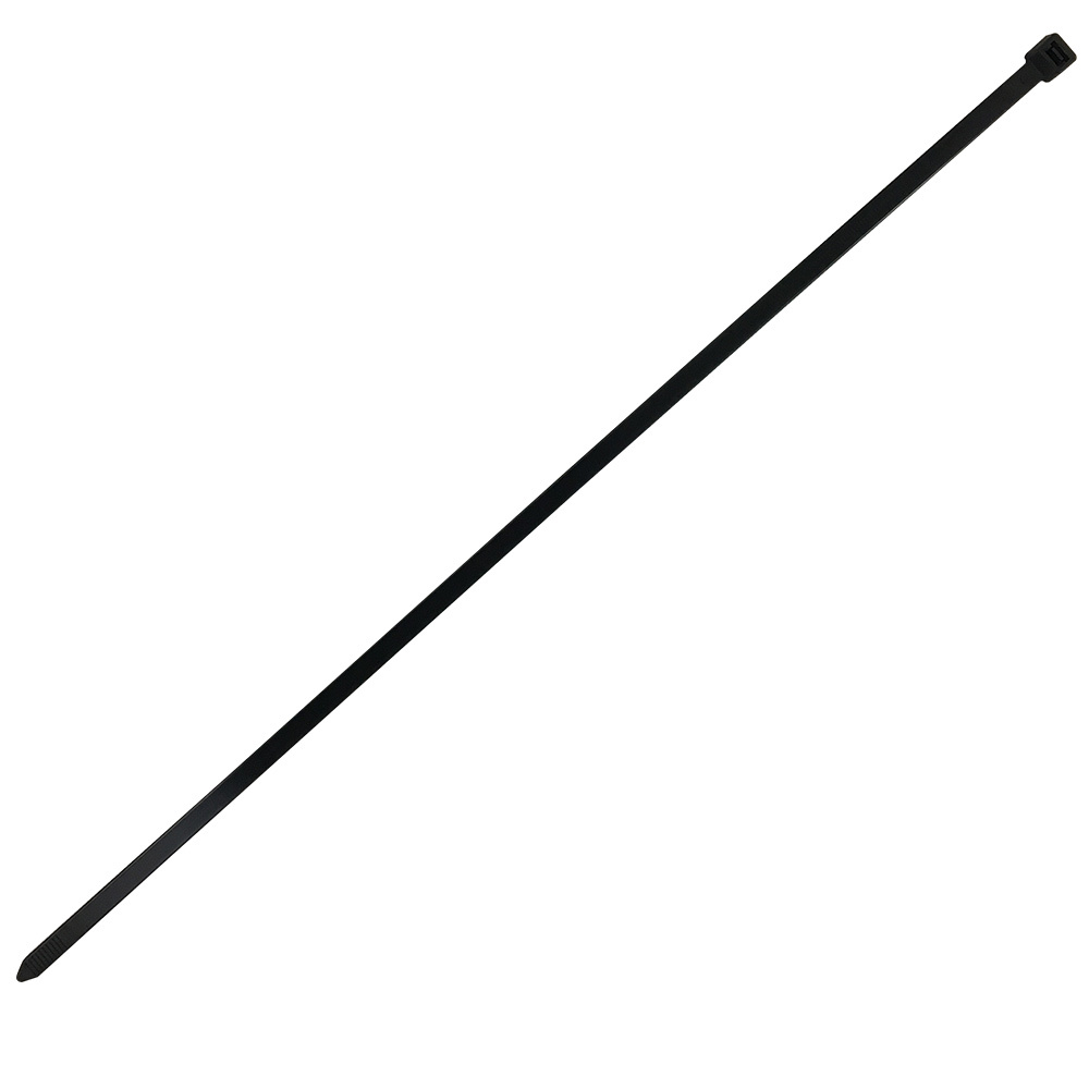 CT-424-100BK: 100pk 24 Inch Cable Tie (175lb) - UV & Weather Resistant Nylon 66 - Black
