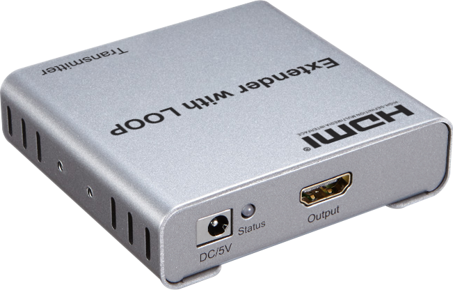 E1004K-IR: 100m HDMI Over cat5 4K 30hz Extender with Loop-out and IR