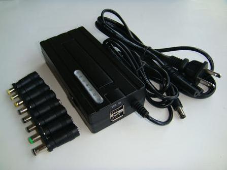 HF-ELE-AC-CHAR4.5A: 90W AC adaptor w/2 port USB for Universal Laptop & LCD Mon 4.5A(90days warranty)