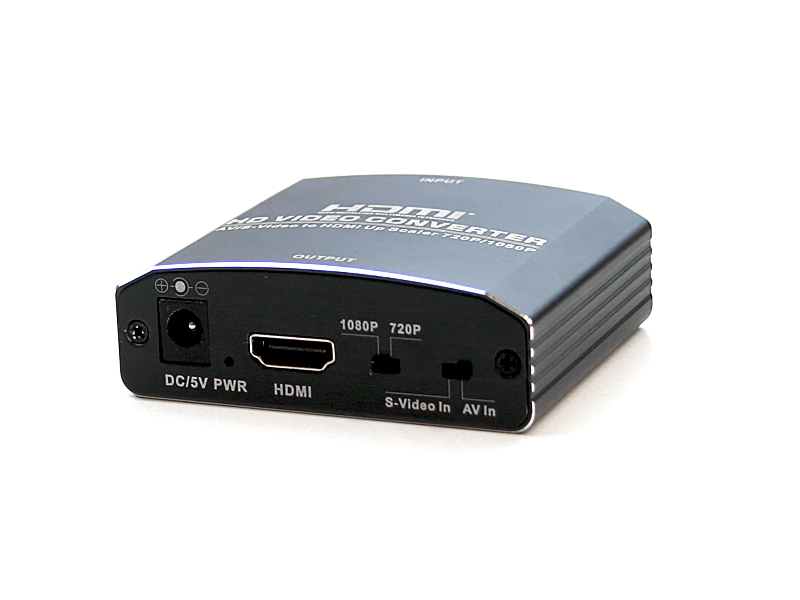 HCC0103: RCA Composite/S-video to HDMI output Converter