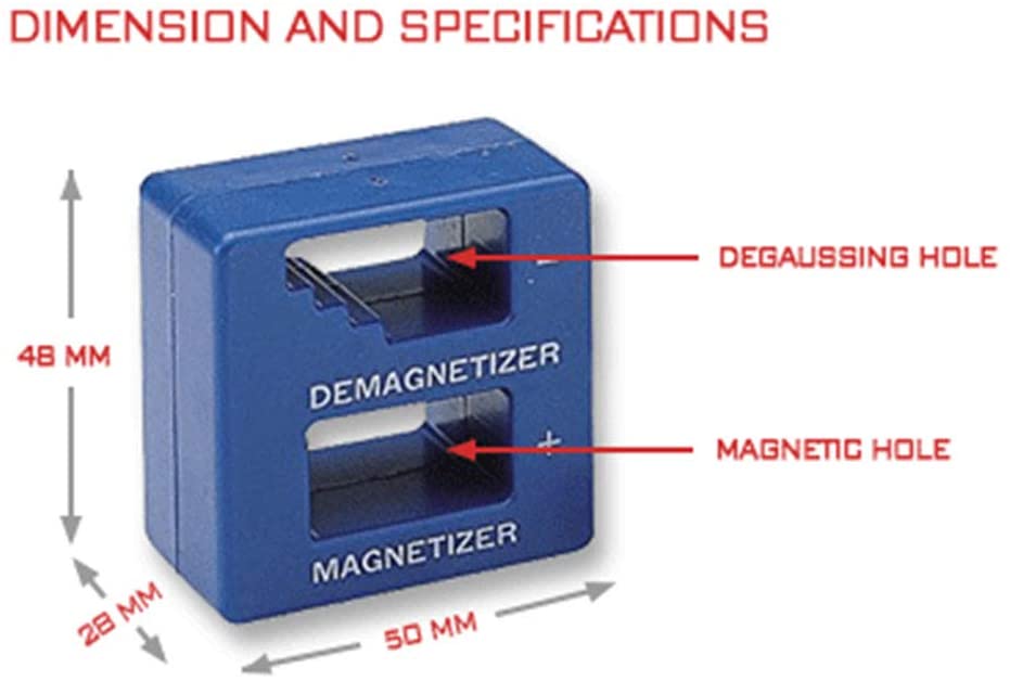 HD-SDMG: Precision Demagnetizer/ Magnetizer - For Screwdrivers, Screws, Drill, Drill Bits, Sockets, Nuts, Bolts, Nails And Construction Tools - Click Image to Close