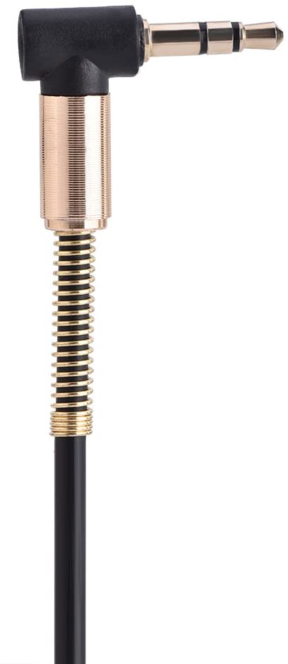 HF-A35MM90: 3.5mm Male to Male Aux Cable Auxiliary Audio Jack to Jack Cable 90 Degree Right Angle Compatible for Speaker Headphone 3ft/1m