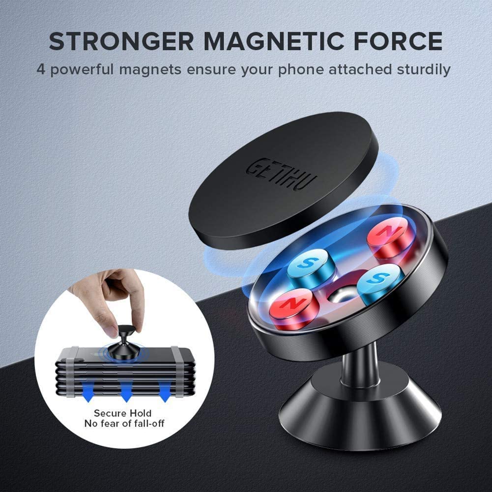 HF-BRFCH05: Universal Car Phone Holder, Universal Dashboard Magnetic Phone Mount for Car