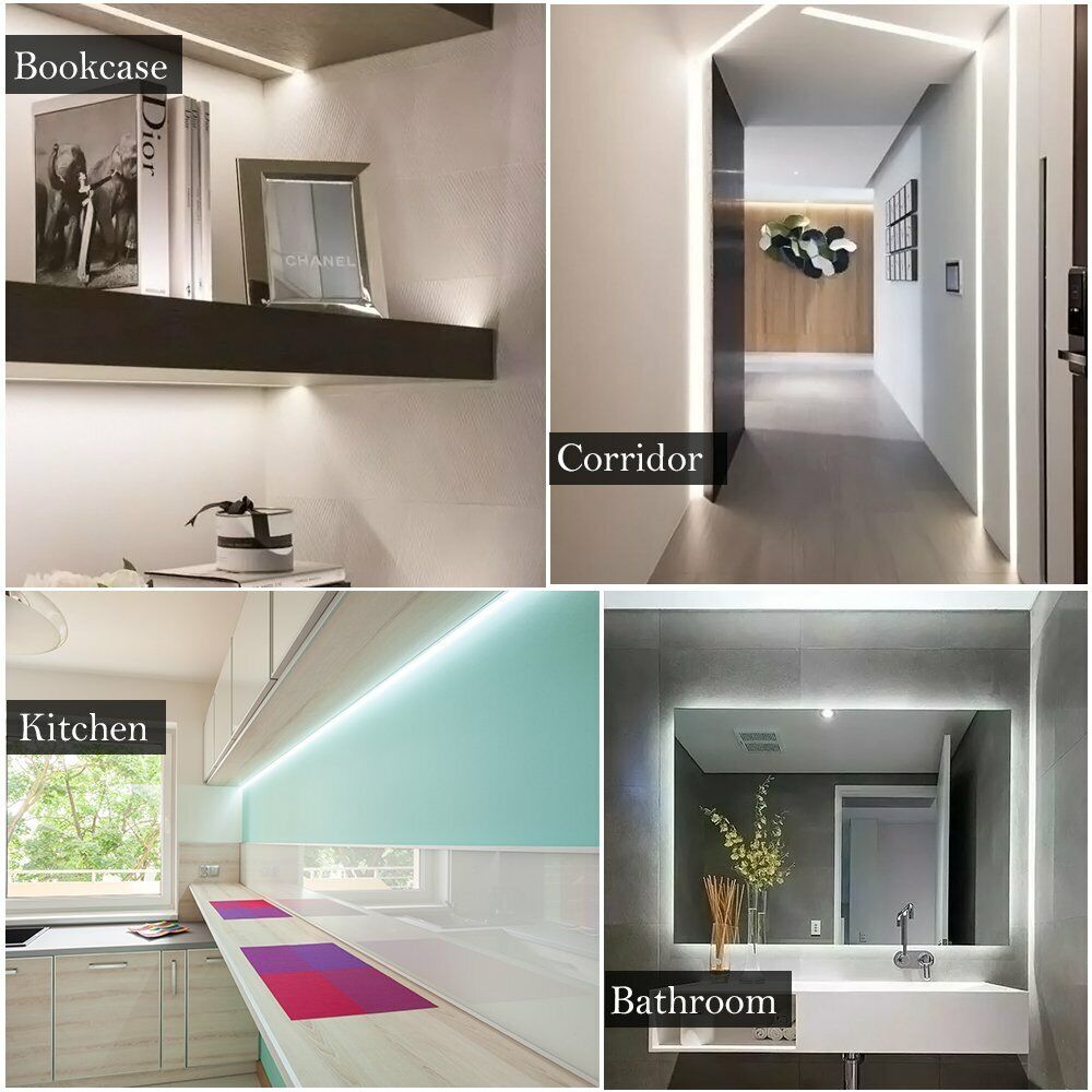 HF-C320LS12: COB Flexible 320 LED Strip Light High Density 5m 16.4FT White Dimmable LED Ribbon