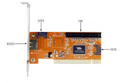 HF-CARD-MM-V6421: PCI to 1 eSATA/ 2 SATA/ 1 IDE CARD w/Raid