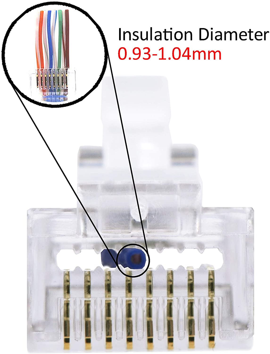 HF-CAT6100SC: RJ45 CAT6 Pass-Through Shielded Networking Cable Connector(100pcs/small box) - Click Image to Close