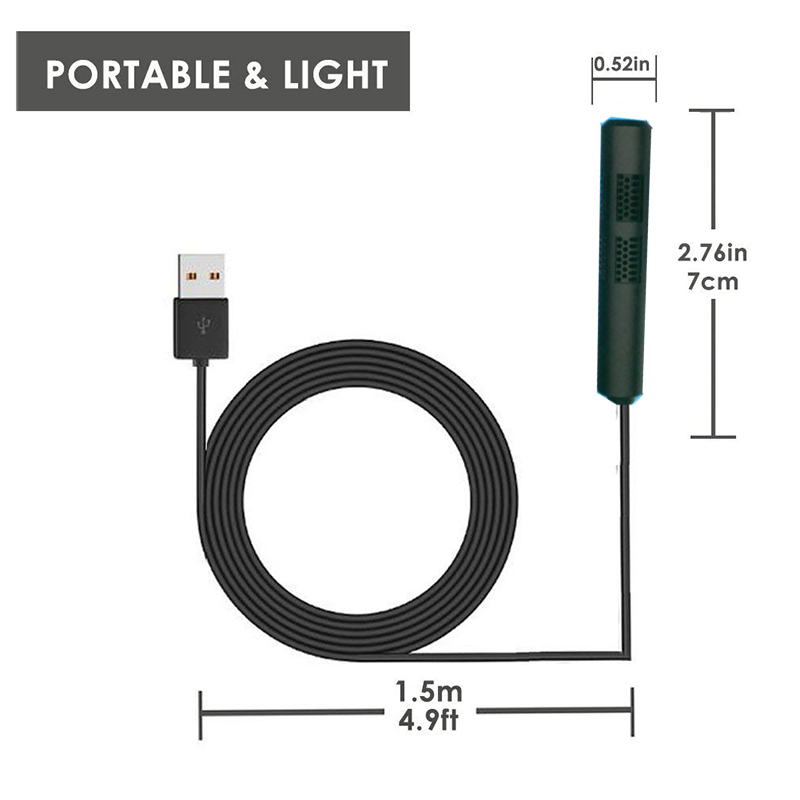 HF-CUMC: USB Microphone PC Computer MIC with Long Cable for Computer/PC/Laptop black