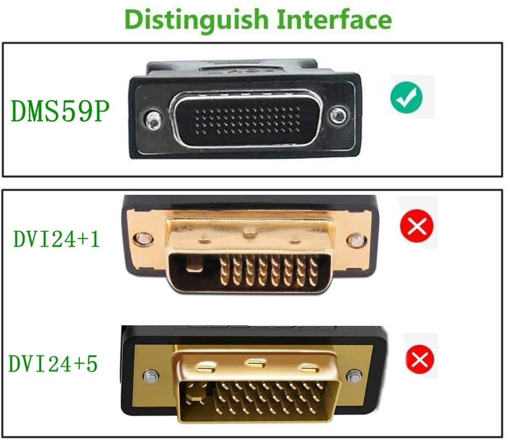 HF-D59V2HDMI: LFH-59 (DMS-59) DVI Male to Dual HDMI Female M/F Splitter Dual View Video Adapter