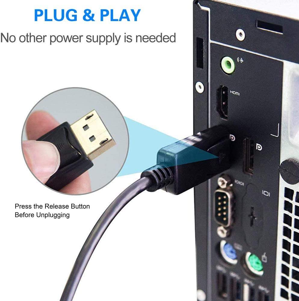 DPV01: Displayport to VGA Adapter M/F