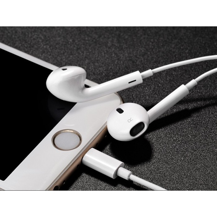 HF-EAR7+: Hands-Free Stereo Bluetooth Earphone Headset Earpods with Microphone & Lightning Connector for iPhone 7,7 Plus,6s,iPad Pro/Air 2