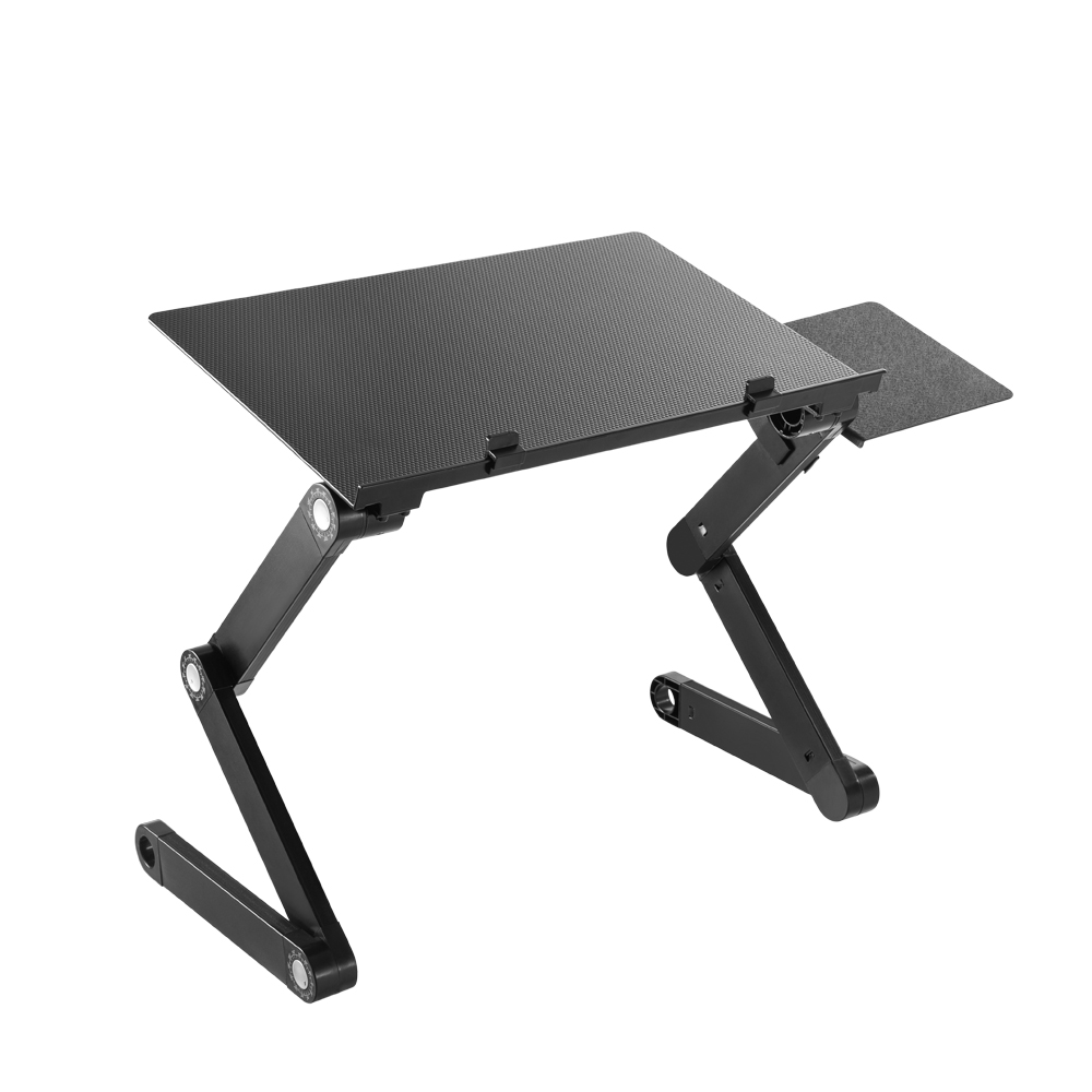 HF-ILSH-2620: Laptop Stand with Mouse Pad - Height Adjustable - Black