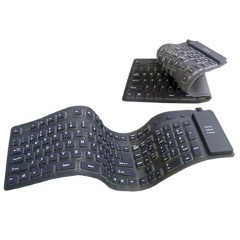 HF-KB-LK-603RL: Foldable Roll Keyboard USB+PS/2 (Full Size)
