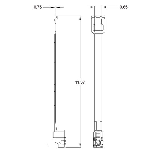 HF-LP200: Loop Cable Hanger 2 inch, Plenum Rated