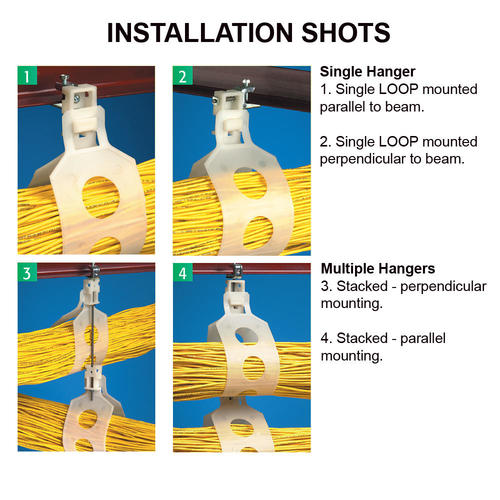 HF-LP250: Loop Cable Hanger 2.5 inch, Plenum Rated