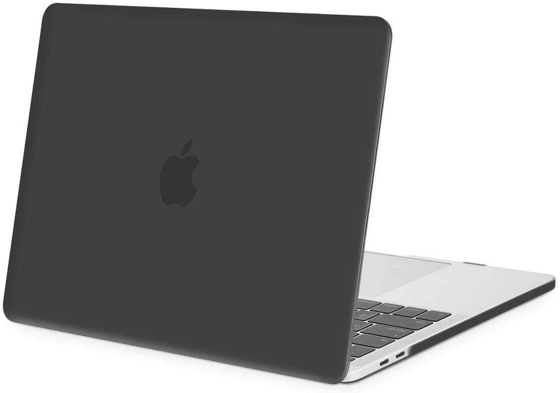 HF-MBP-BSC: MacBook Pro 13 Case 2019 2018 2017 2016 Release A2159 A1989 A1706 A1708, Plastic Hard Case Shell Cover Compatible with MacBook Pro 13 Inch with/Without Touch Bar and Touch ID, Black