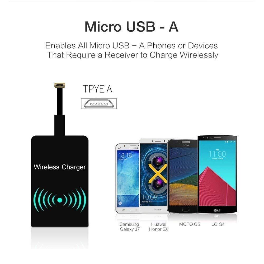 HF-MU-WCR: Wireless Charging Receiver,QI Wireless Charger Receiver Module with Micro USB