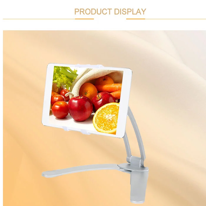 HF-NKS-TH: tablet stand mount , Kitchen Tablet Holder Adjustable arm Phone Tablet Bracket fits 4 to 10.5" Tablets and Cabinet Desktop Mount Stand for Samsung iPad Tablet Smartphone-