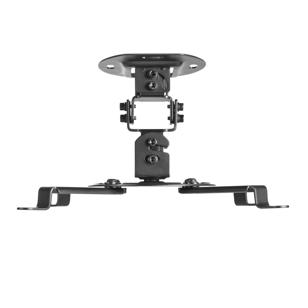 HF-PTM821: Adjustable Tilt & Rotate 4-Arm Projector Ceiling Mount Bracket (150mm) - Black