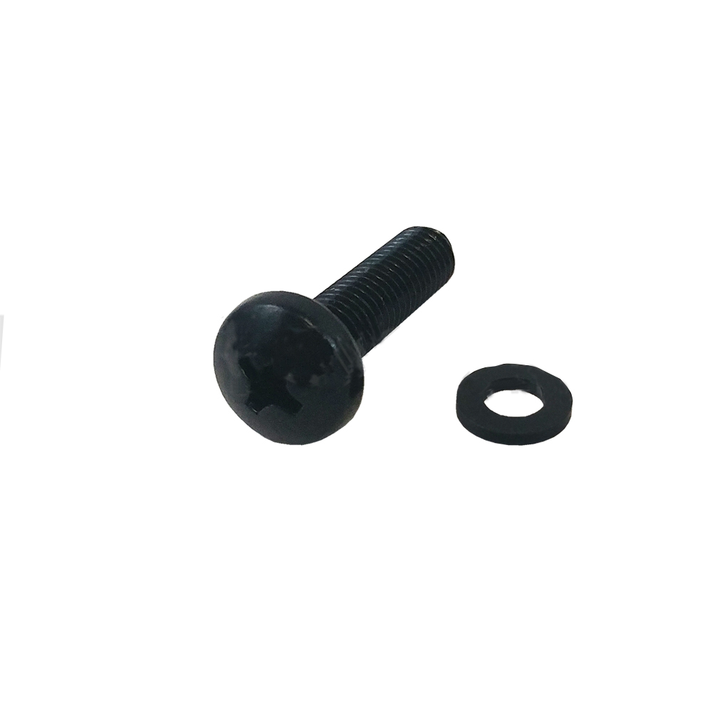 HF-RSBOM6-100: Rack Screw, M6 Thread, 3/4 inch Length - Black Oxide (100 Pack)