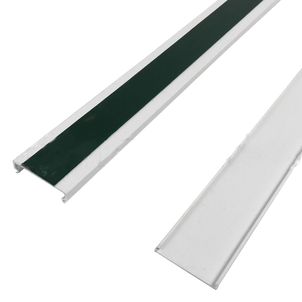 HF-RW-3811-WH: Total 6ft with 2pcs 3ft each Raceway 38mm x 11mm with Adhesive Foam Tape White - Click Image to Close
