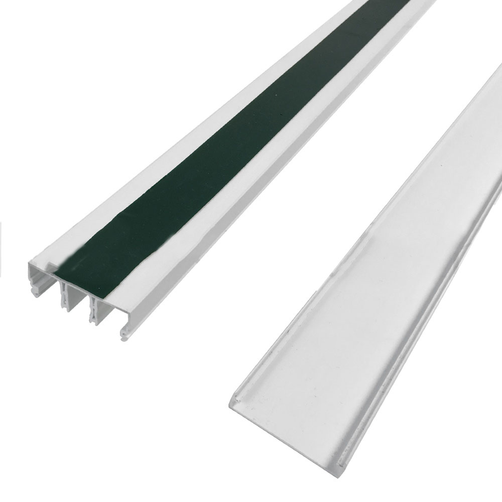 HF-RW-5020-WH: Total 6ft with 2pcs 6ft Raceway 50mm x 20mm with Adhesive Foam Tape White