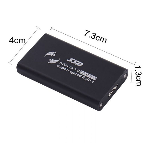 HF-U3TMSATA: USB3.0 to mSATA II or III /Speed 6G SSD Adapter Enclosure - Click Image to Close