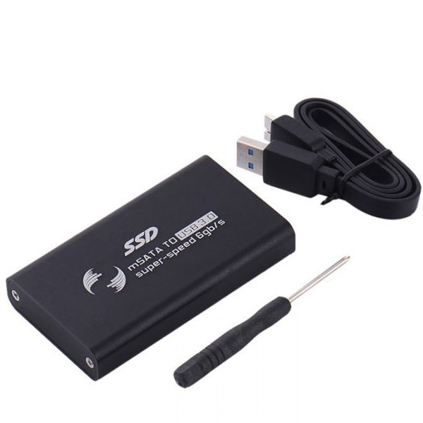 HF-U3TMSATA: USB3.0 to mSATA II or III /Speed 6G SSD Adapter Enclosure - Click Image to Close