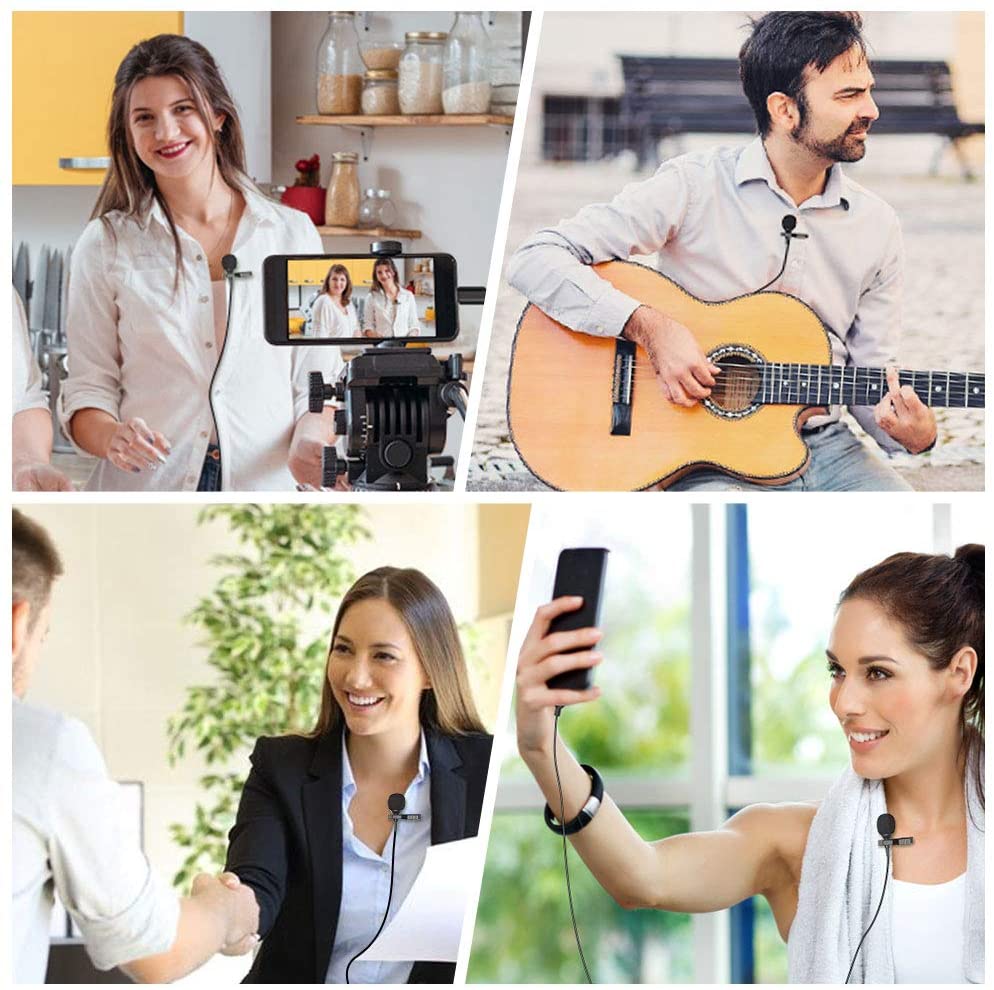 HF-UCMIC: HF-UCMIC: Lavalier USB C Type-C Clip-on Lapel Microphone MIC for Android Smartphone for YouTube, Conference or Audio Video Recording