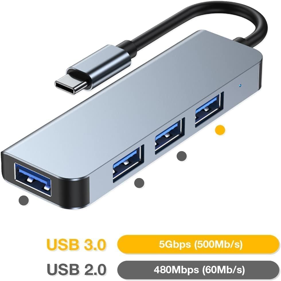 HF-UCU303HUB: USB C & USB A to USB3.0+3 USB 2.0 4 port HUB