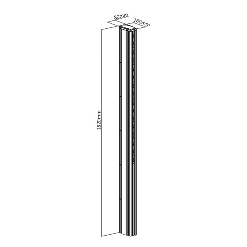 HF-VWM-C1800-1610: Video Wall Floor Stand - Column 1800mm