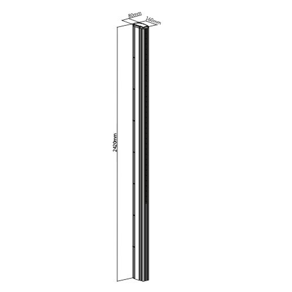 HF-VWM-C2400-1610: Video Wall Floor Stand - Column 2400mm - Click Image to Close