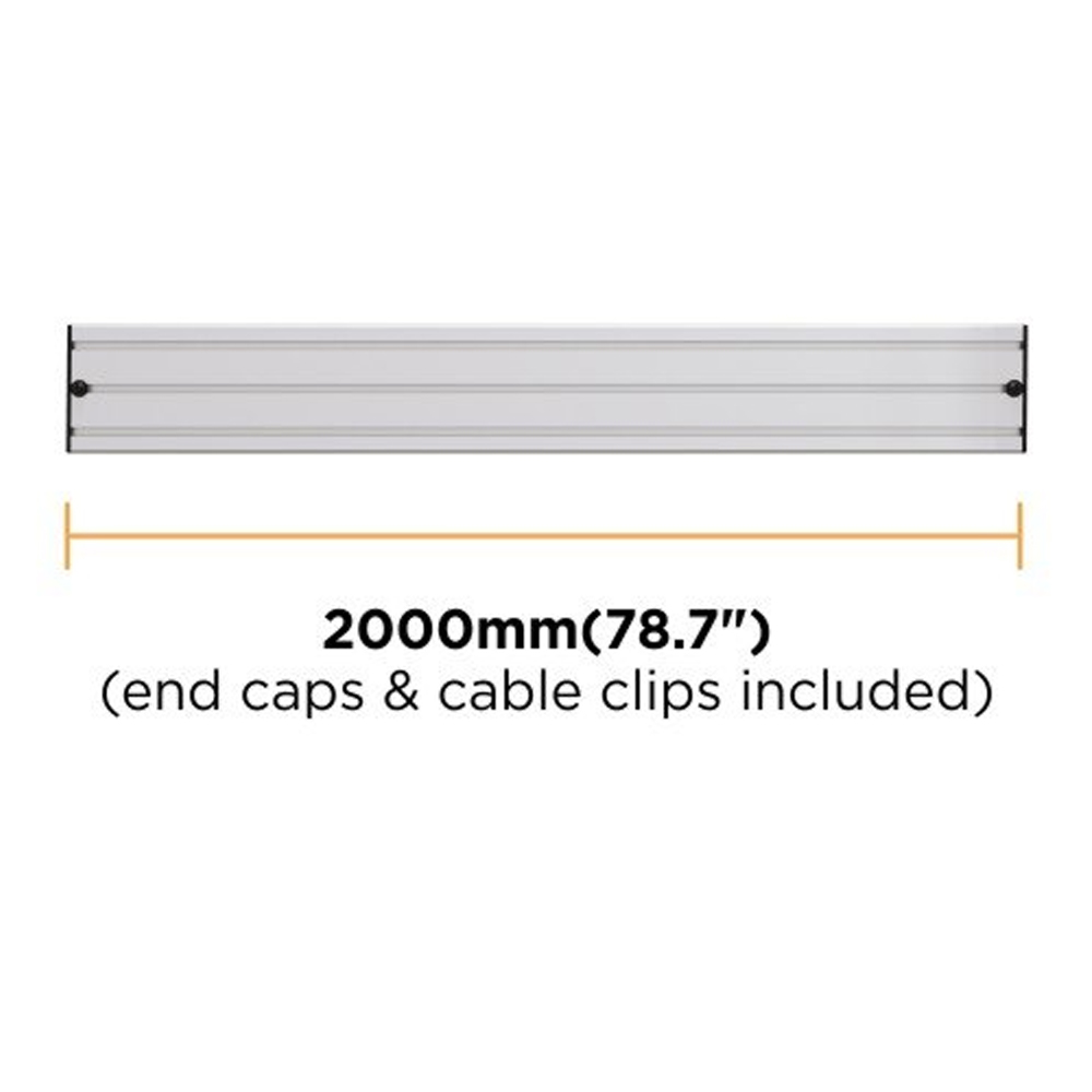 HF-VWM-R2000-1600: Video Wall Ceiling Mount/Stand - Mounting Rail 2000mm - Click Image to Close