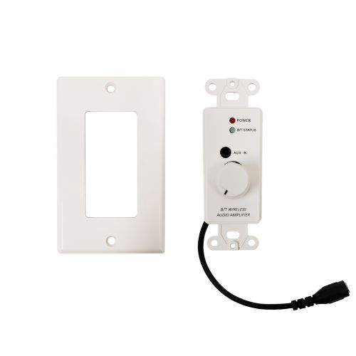 HF-WPK-VAWBT: Wall Plate Amplifier with Bluetooth v4.2 - Decora Style - 50W Max - White - Click Image to Close