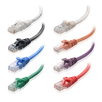 HFCAB-CAT6-C: 0.8 inch to 100ft RJ45 Cat6 ethernet cable 550MHz Assorted Color