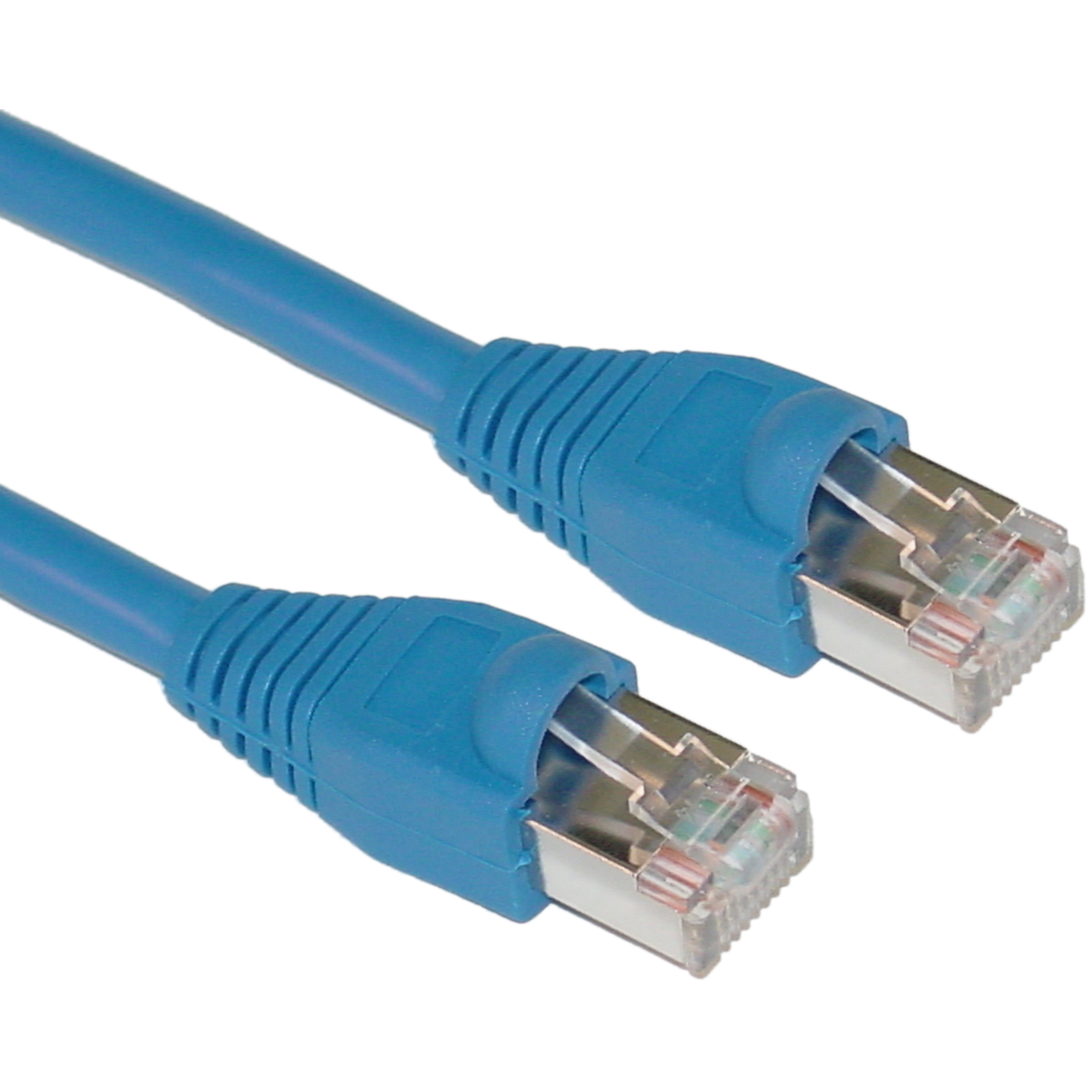 HFCAB-CAT5-CSS: 1ft to 100ft RJ45 Cat5e shielded patch cable stranded
