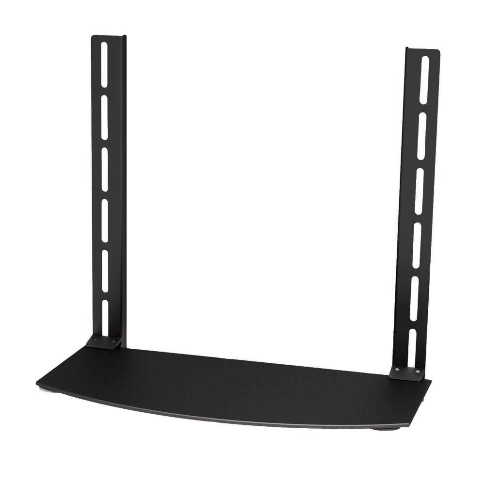 HFTM-MPM150: Media Player TV/Bracket Mount Shelf, Glass - Black
