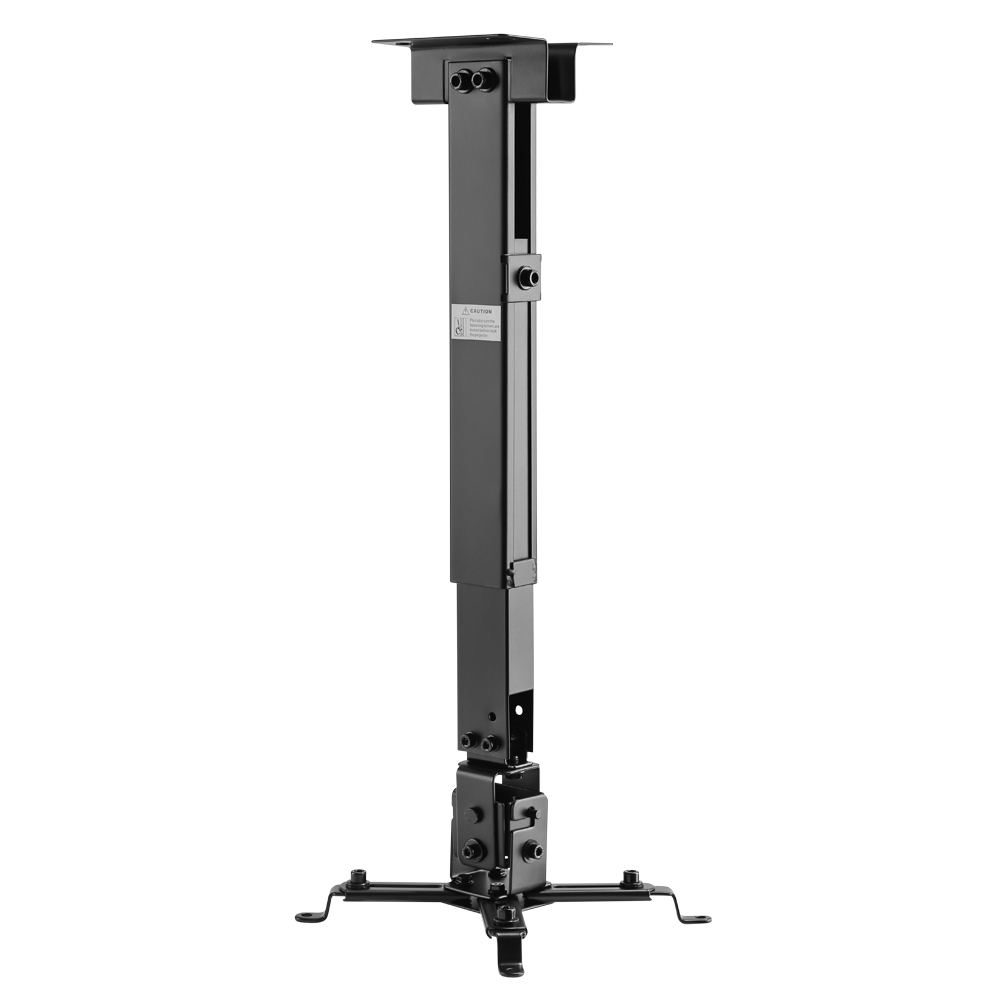 HFTM-PM822: Projector Wall/Ceiling Mount, 4 Arm Tilt & Rotate Adjustable Length 430 to 650mm - Black