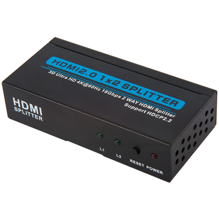 HSP102-4K60: HDMI 2.0 2 potr splitter with 4K@60hz