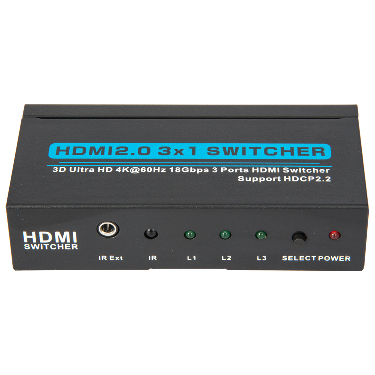 HSW3014K60: 3-port HDMI 3D Ultra HD 4Kx2K@60Hz SWITCHER HDCP2.2