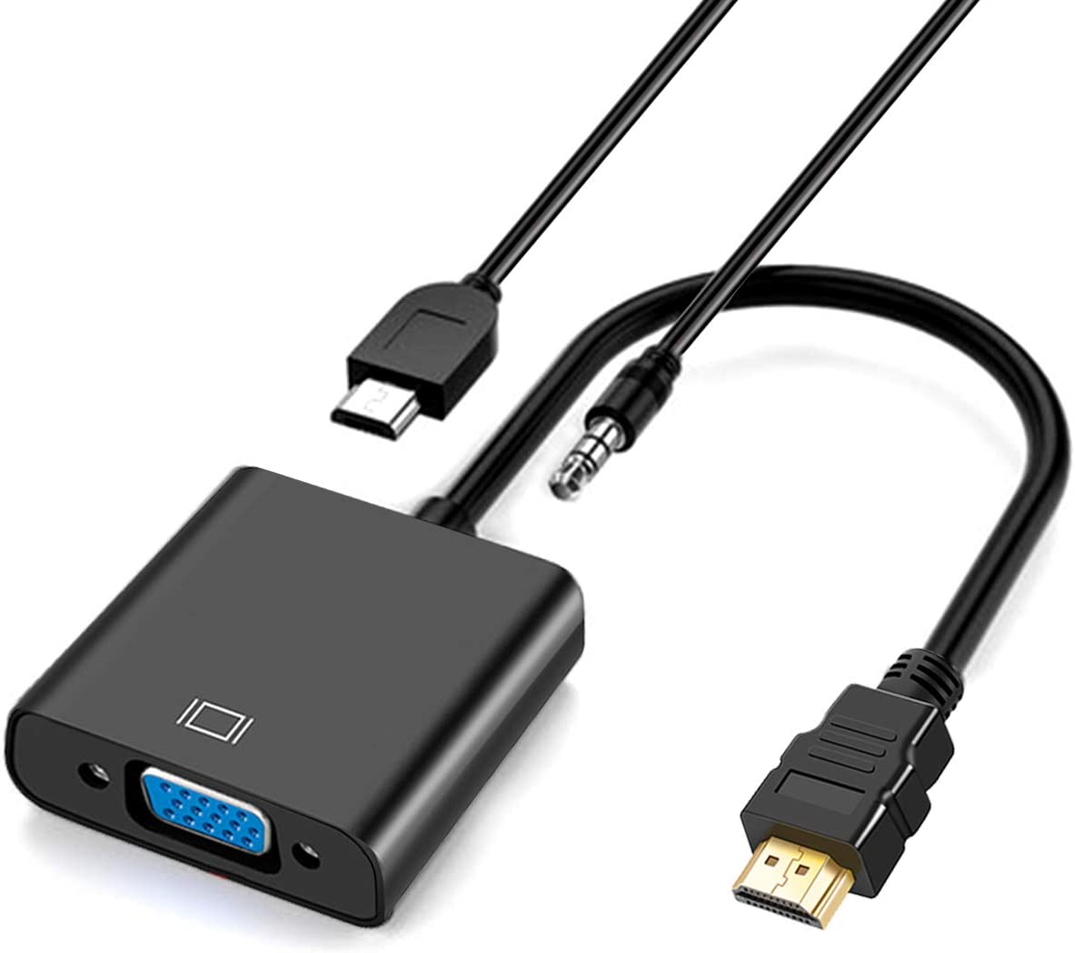 HVC-PA: HDMI to VGA PigTail Adapter with 3.5mm Audio