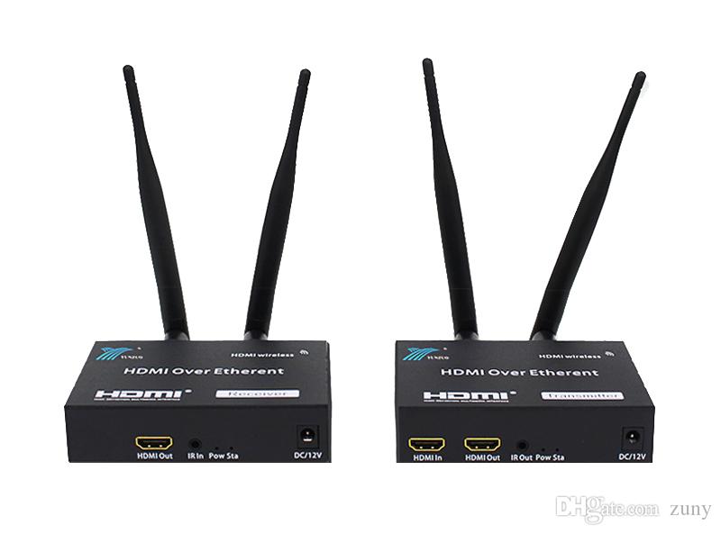HWE-200: 200 M / 656 Ft. HDMI Wireless Extender with Full HD 1080P @60Hz, Wide Band IR Passback & 5GHz Low Interference Frequency Range