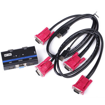 MT-56912: 2-port auto USB KVM switches w/Cables