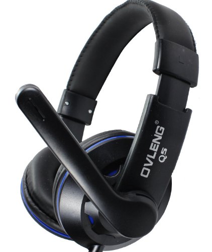 OVLENG Q5: OVLENG Q5 USB Stereo Headphone Headset with Microphone & Volume Control for PC Laptop - Click Image to Close